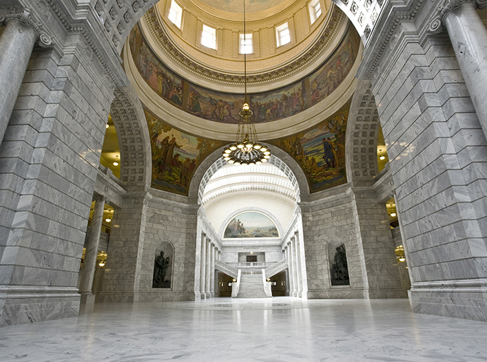 Rotunda at the Utah State Capitol.